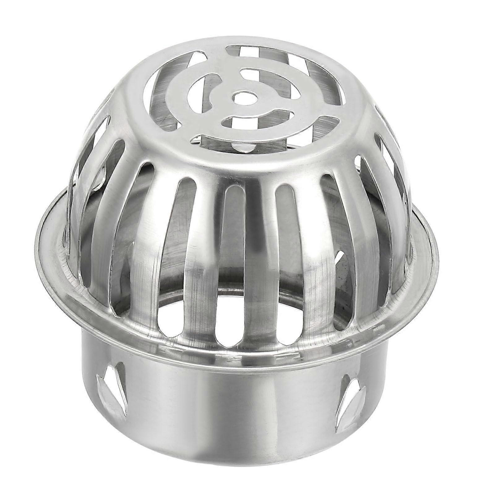 Stainless Steel Gutter Guard 4 Inch Downspout Strainer for Leaf Filter and Clog Water Flow