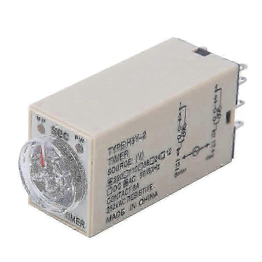 Household Delay Relay with Knob, 8 Pin 220V AC Timer for H3y-2 Model