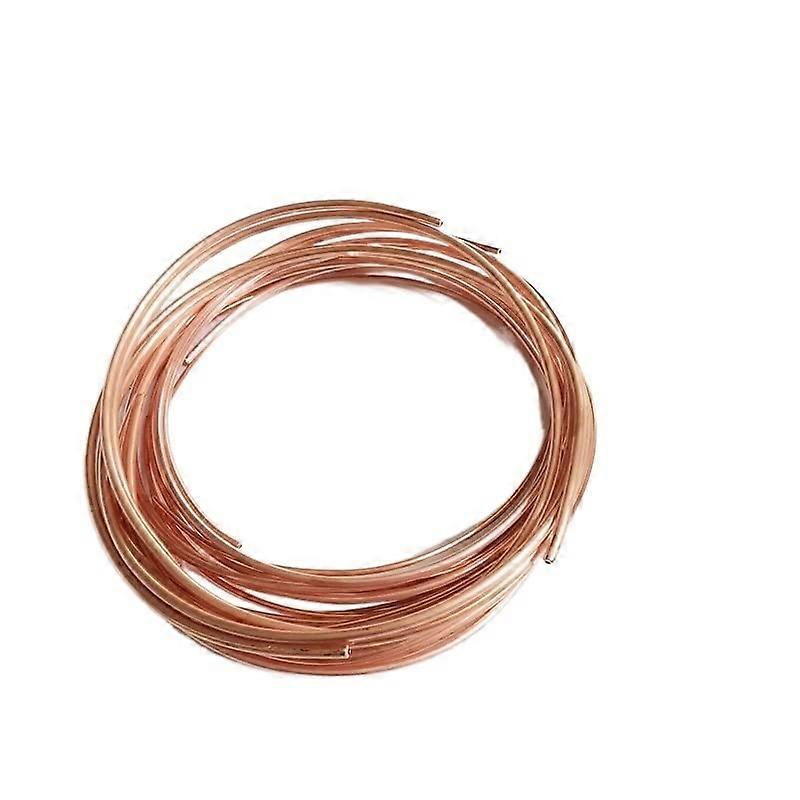 T2 Red Copper Coil Tube 10M - Soft Copper Pipe 2/3/4/5mm OD for AC Cooling and DIY Irrigation (OD 4 x T 0.5)