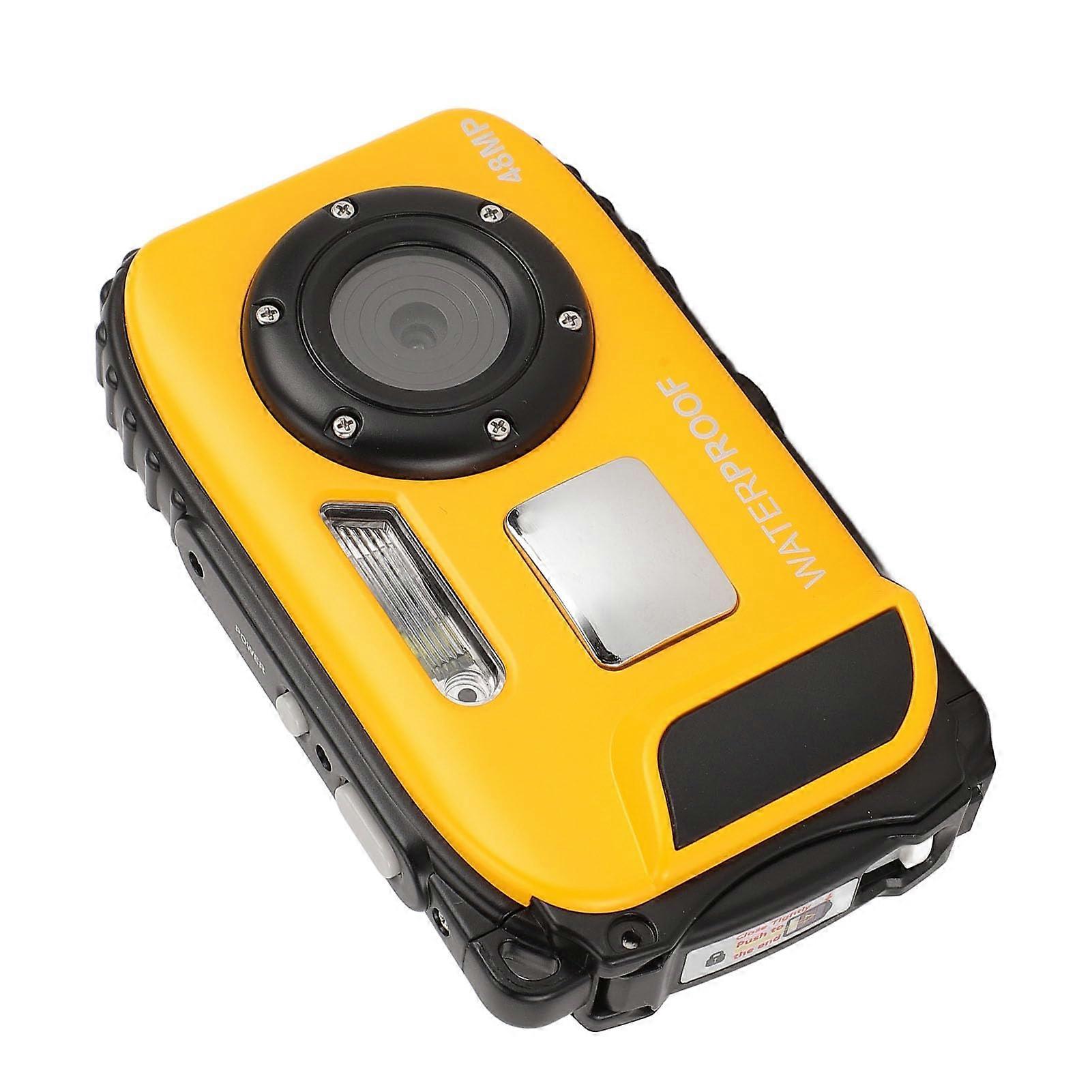 Underwater Camera 48MP 1080P Waterproof Digital Camera with Selfie Screen Autofocus 5m Depth