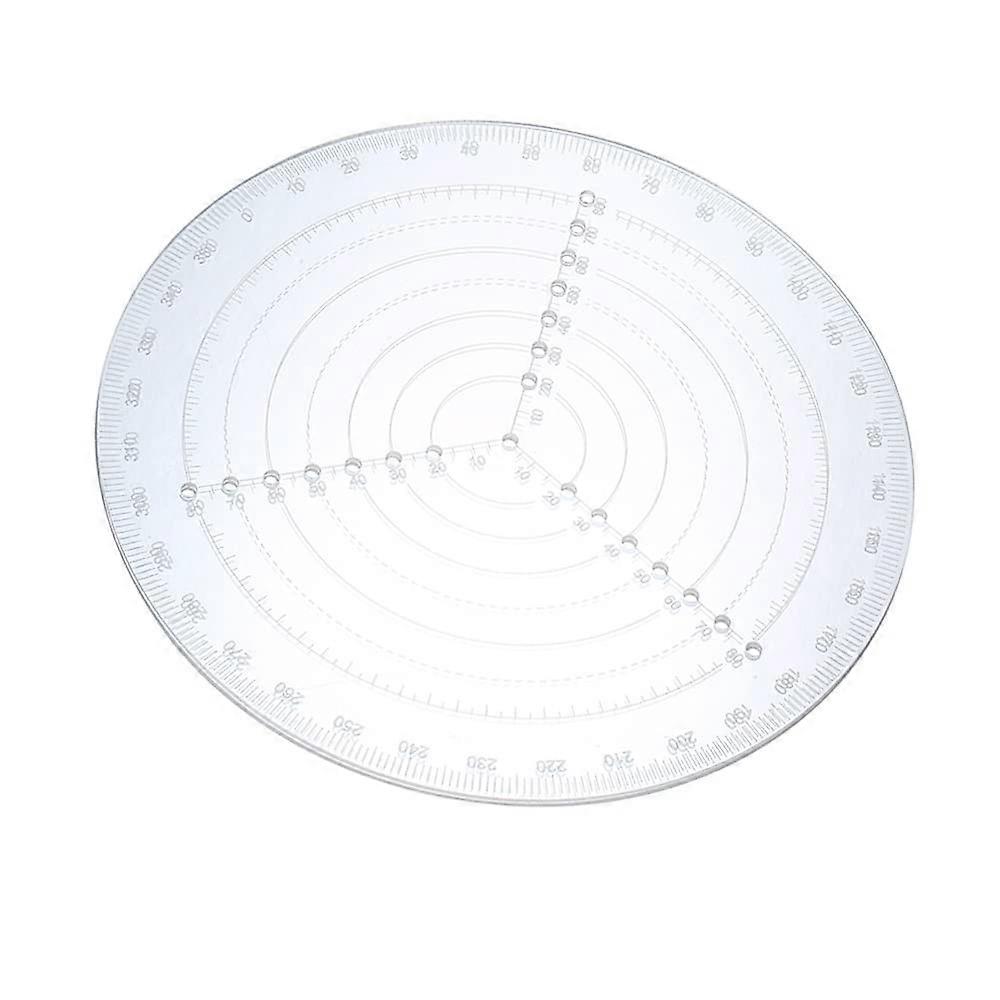 Clear Acrylic Center Finder Tool for Woodworking and Wood Turning, Circle Drawing Compass Gauge