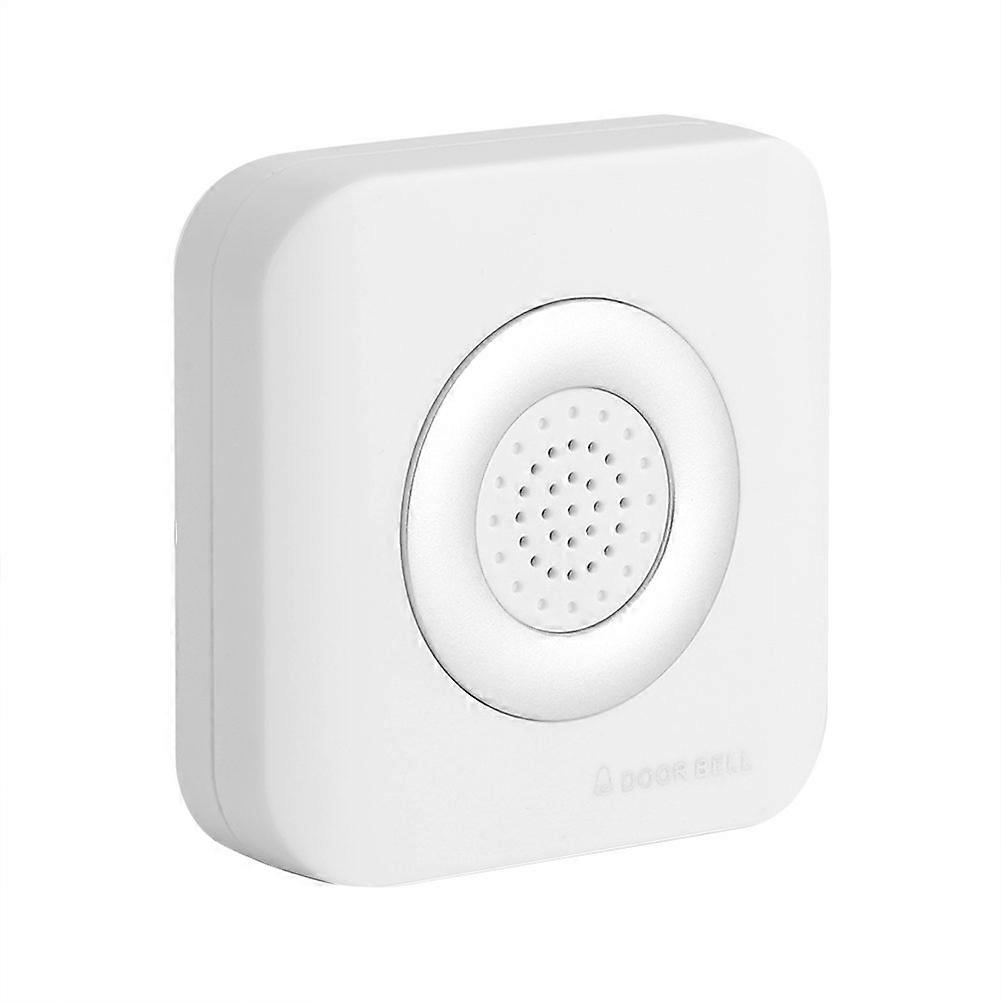 Wired DC 12V Doorbell with Clear Ding Dong Chime for Home and Office, White, No Battery Required