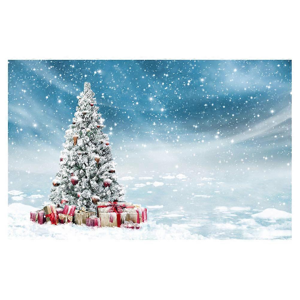 Christmas Party Backdrops Tree Background for Photography 2Pcs