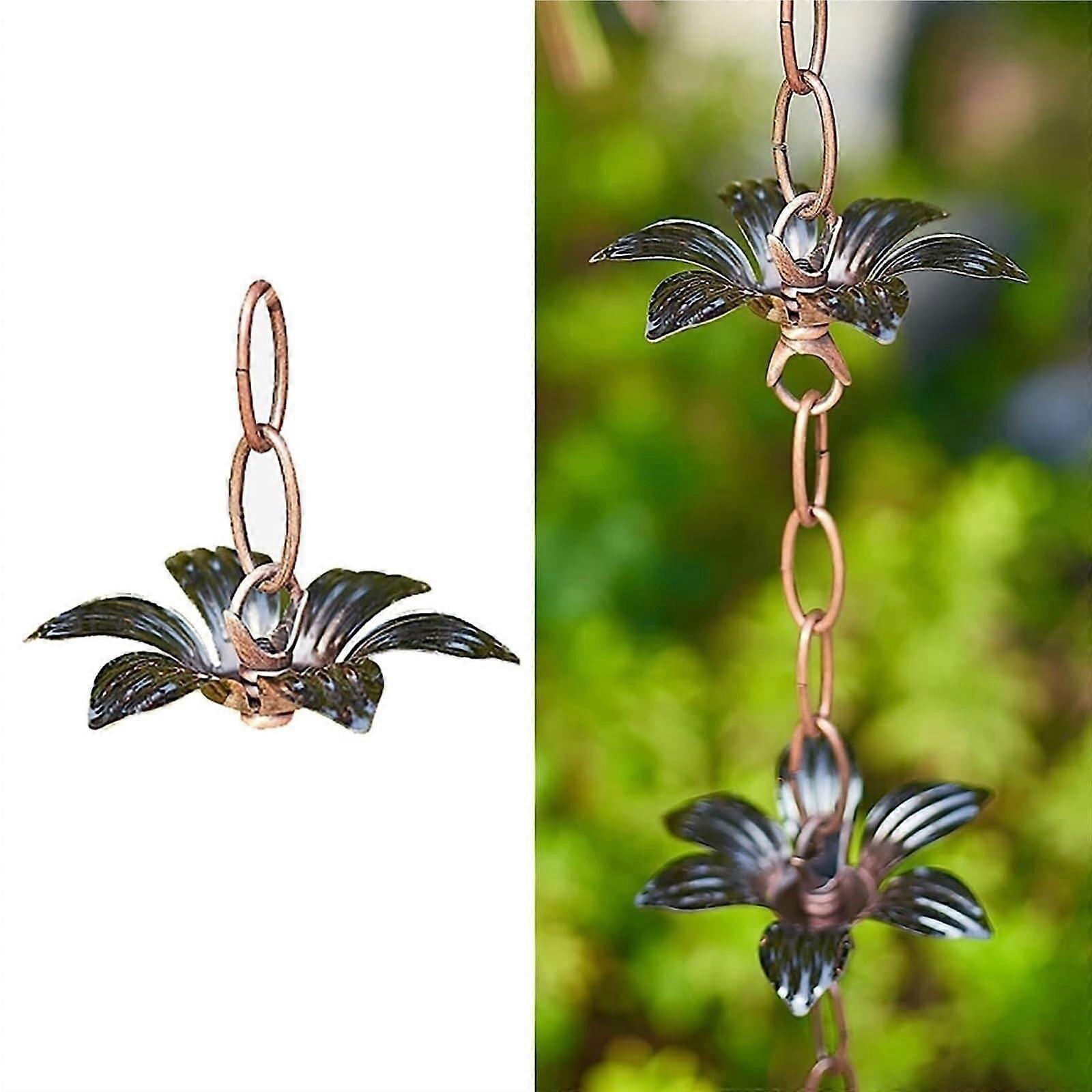 Japanese Style Galvanized Iron Gutter Rain Chain, RustResistant Adjustable 10ft Decorative Drainage