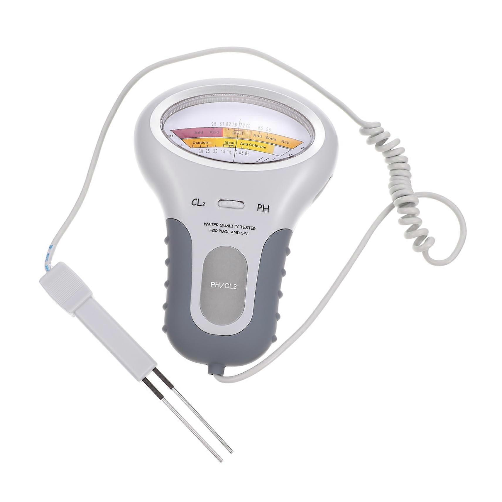 Pool Water Quality Tester with Large Display, Accurate PH Meter for Swimming Pools, Durable ABS