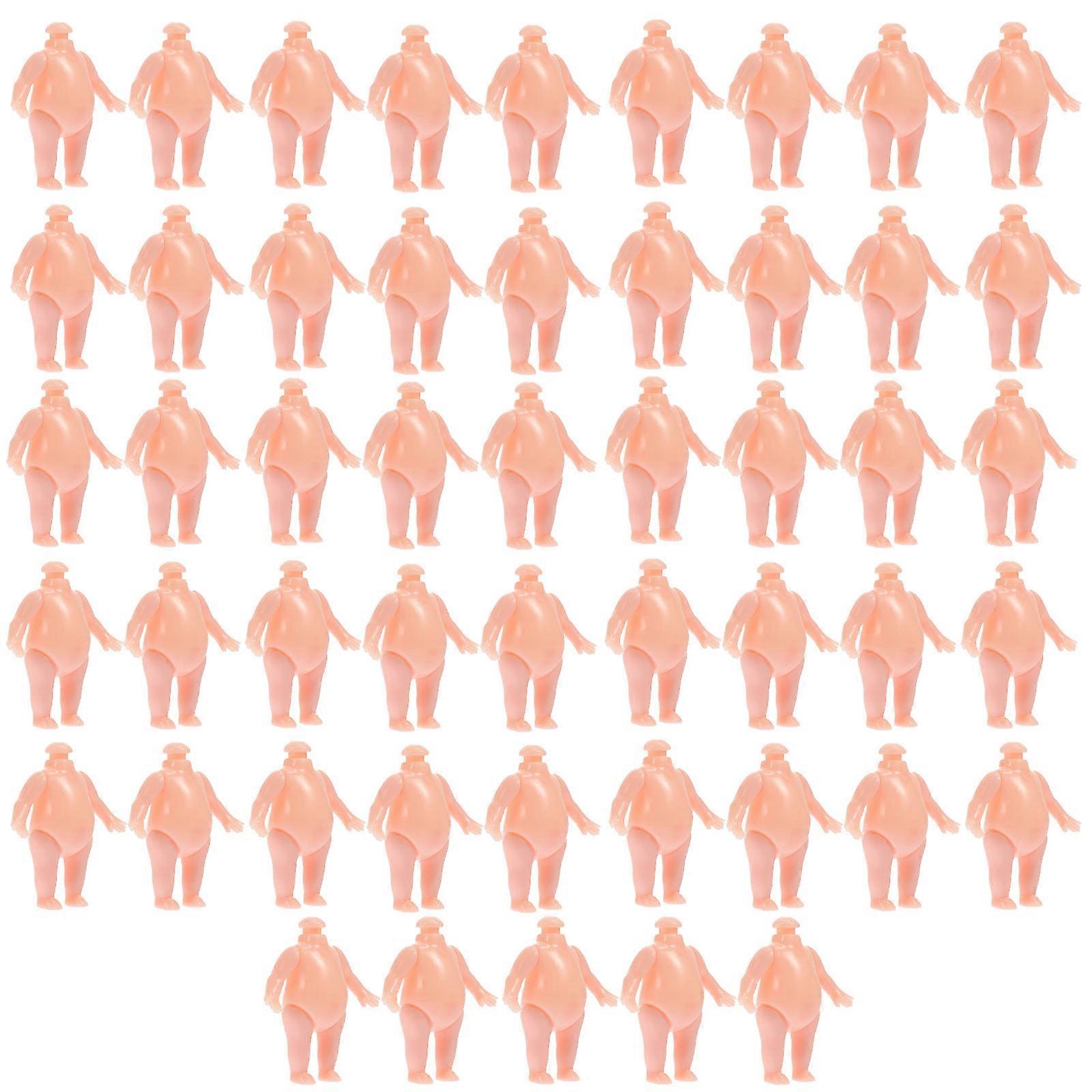 Doll Body Smooth Surface Plastic Doll Body for DIY 50Pcs Kit