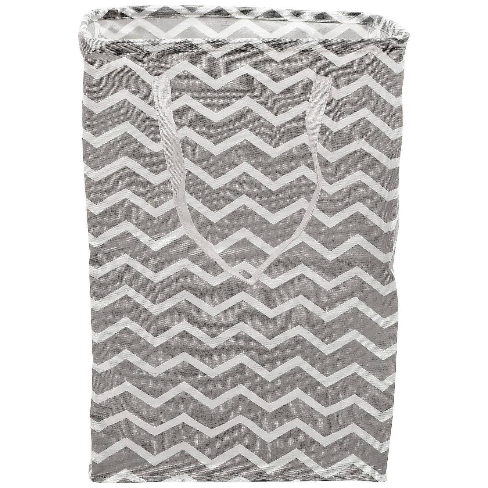 Laundry Bins Wear Resistant Clothes Storage Container Rectangular Shape Grey 23.58X15.72X11.79in Portable 1Set