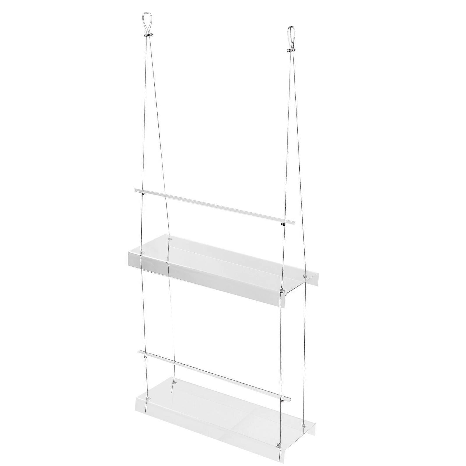 Hanging Flower Shelf Acrylic Plant Rack for Storage Use
