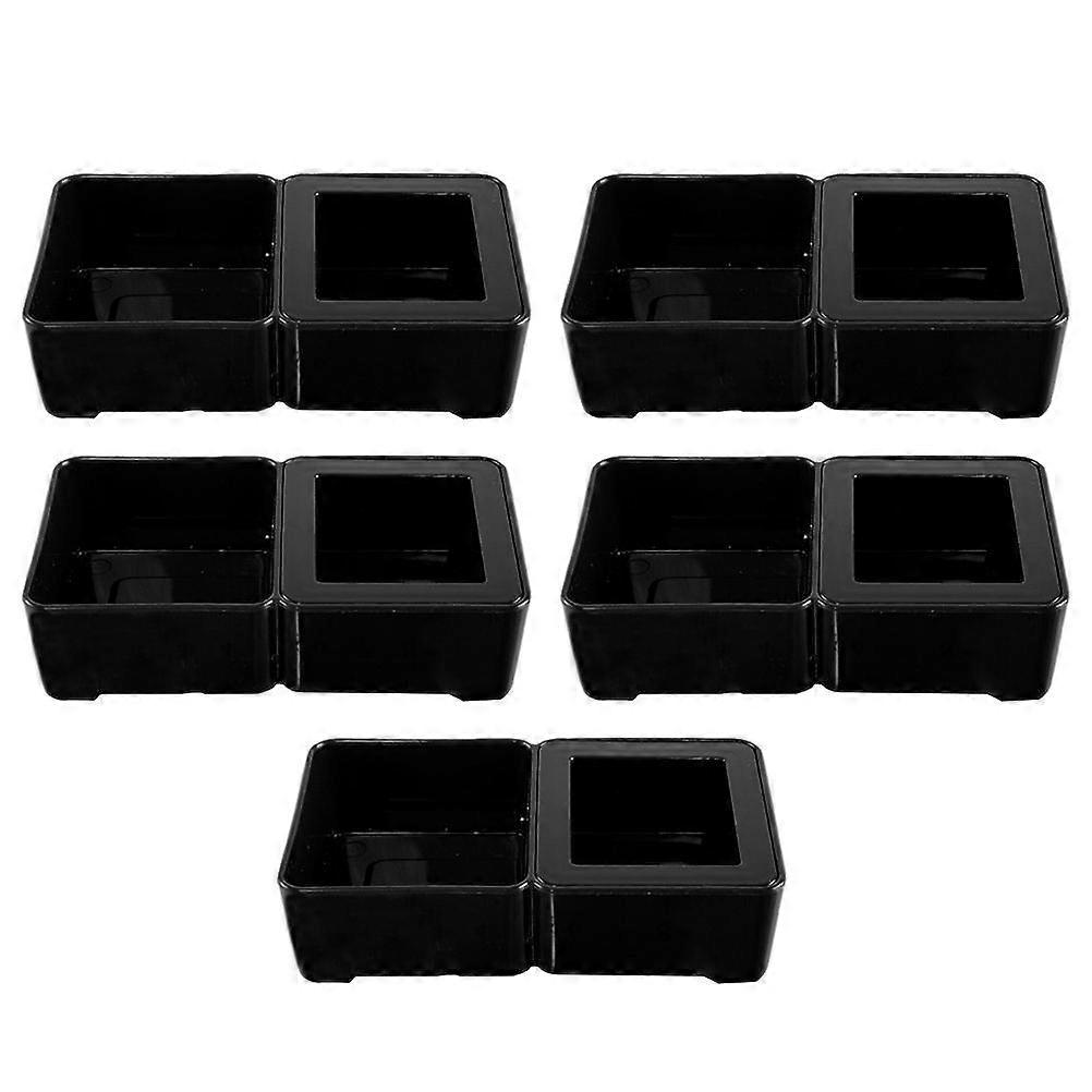 Lizard Boxes Reptile Boxes for Storage 5Pcs Black Breeding Set