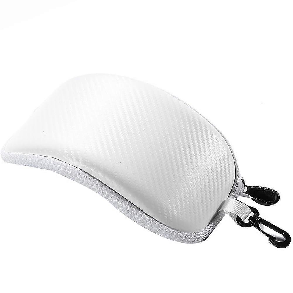Waterproof Hard Shell Motorcycle Sunglasses Case with AntiShock Protection, White