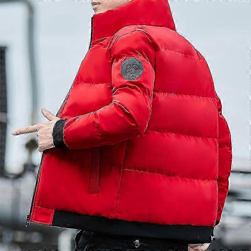Coat Men Winter Jacket Warm Padded Down Jackets Windproof Stand Collar Puffer Bubble 26s