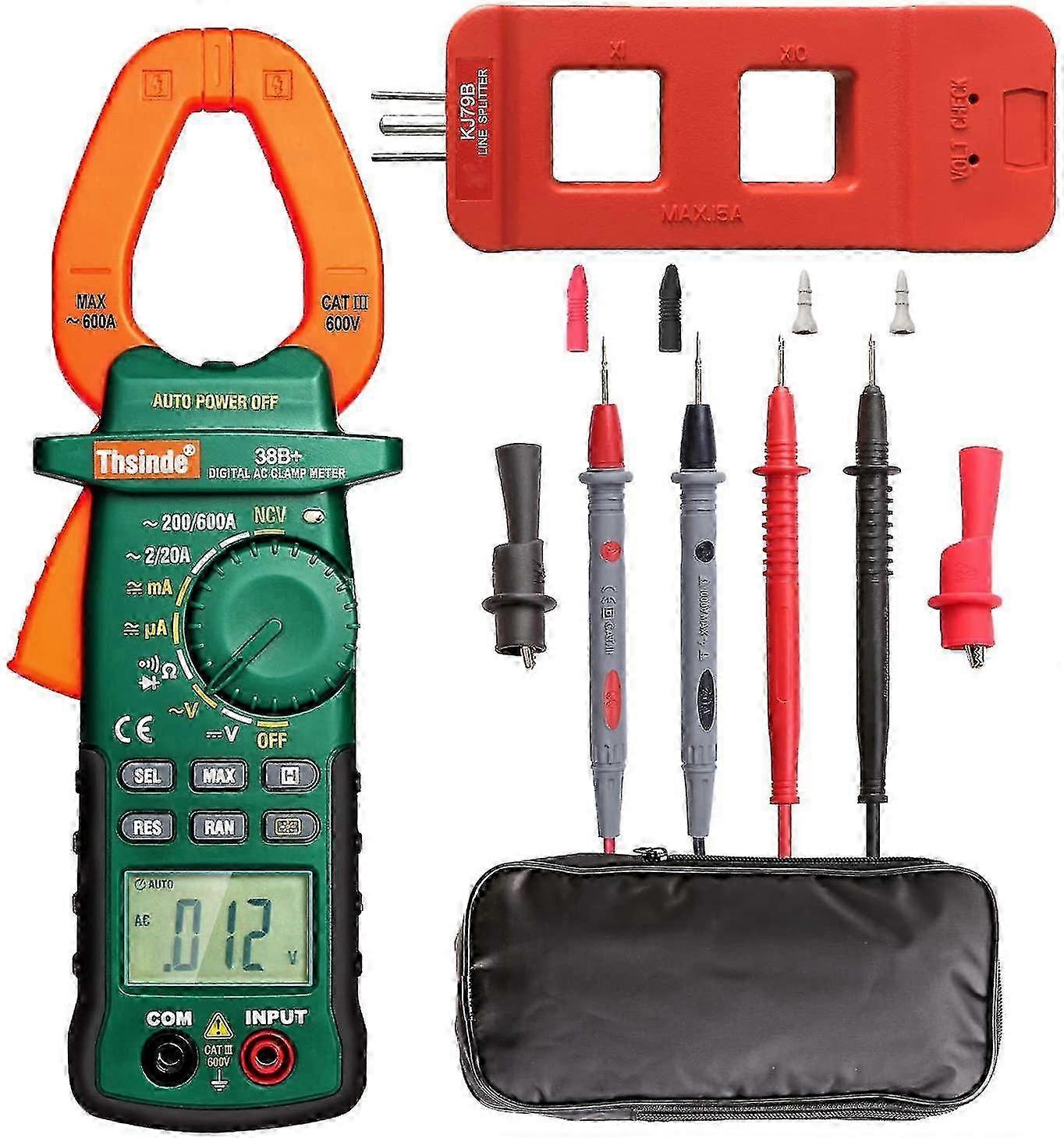 2025 Clamp Ammeter Digital Multimeter Current / Ncv / Voltage / Resistance / Capacitance / Frequency / Continuity Tester