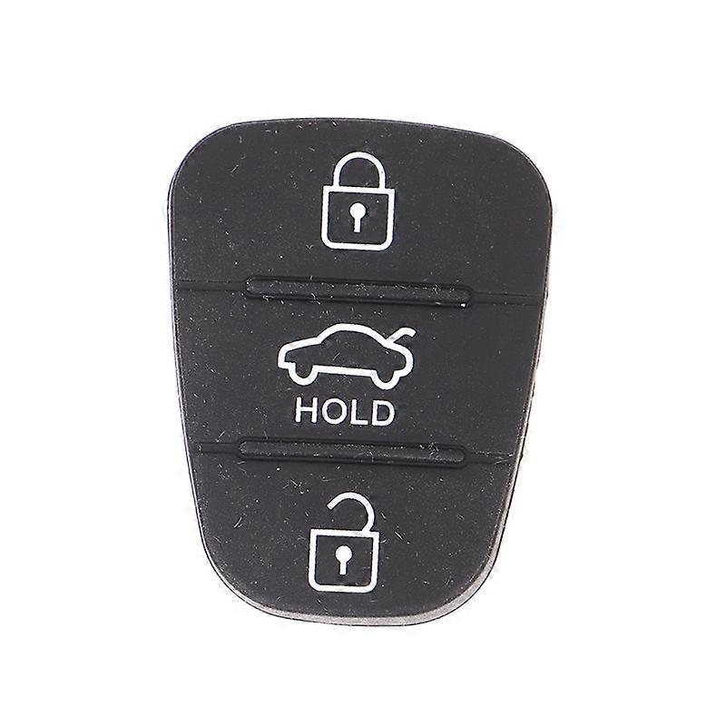 Silicone 3 Button Key Pad Shell Replacement Key For Hyundai Kia Auto Keys Partd