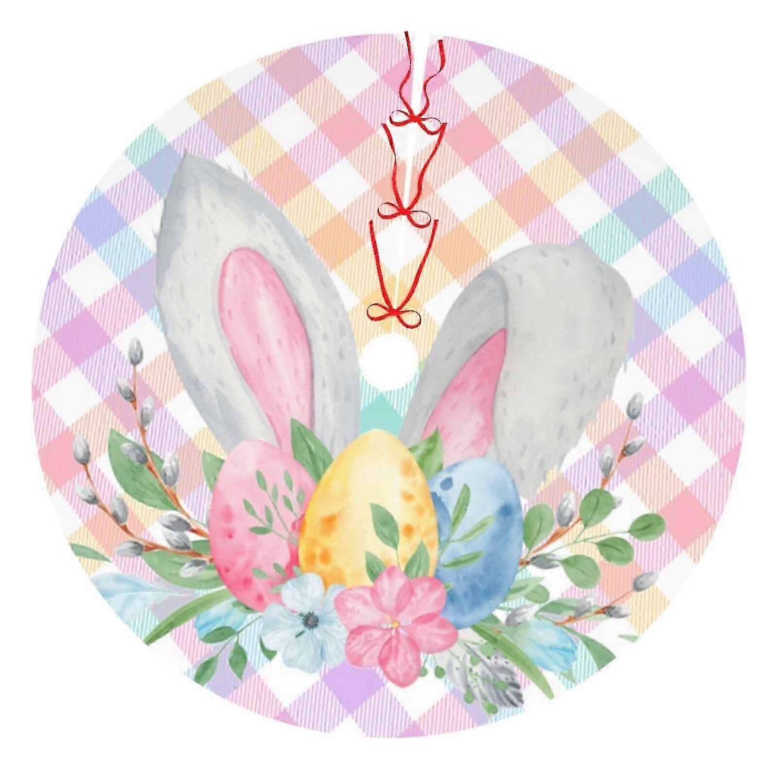 26-27 Easter Bunny Ears Egg 36" - Christmas Tree Skirt