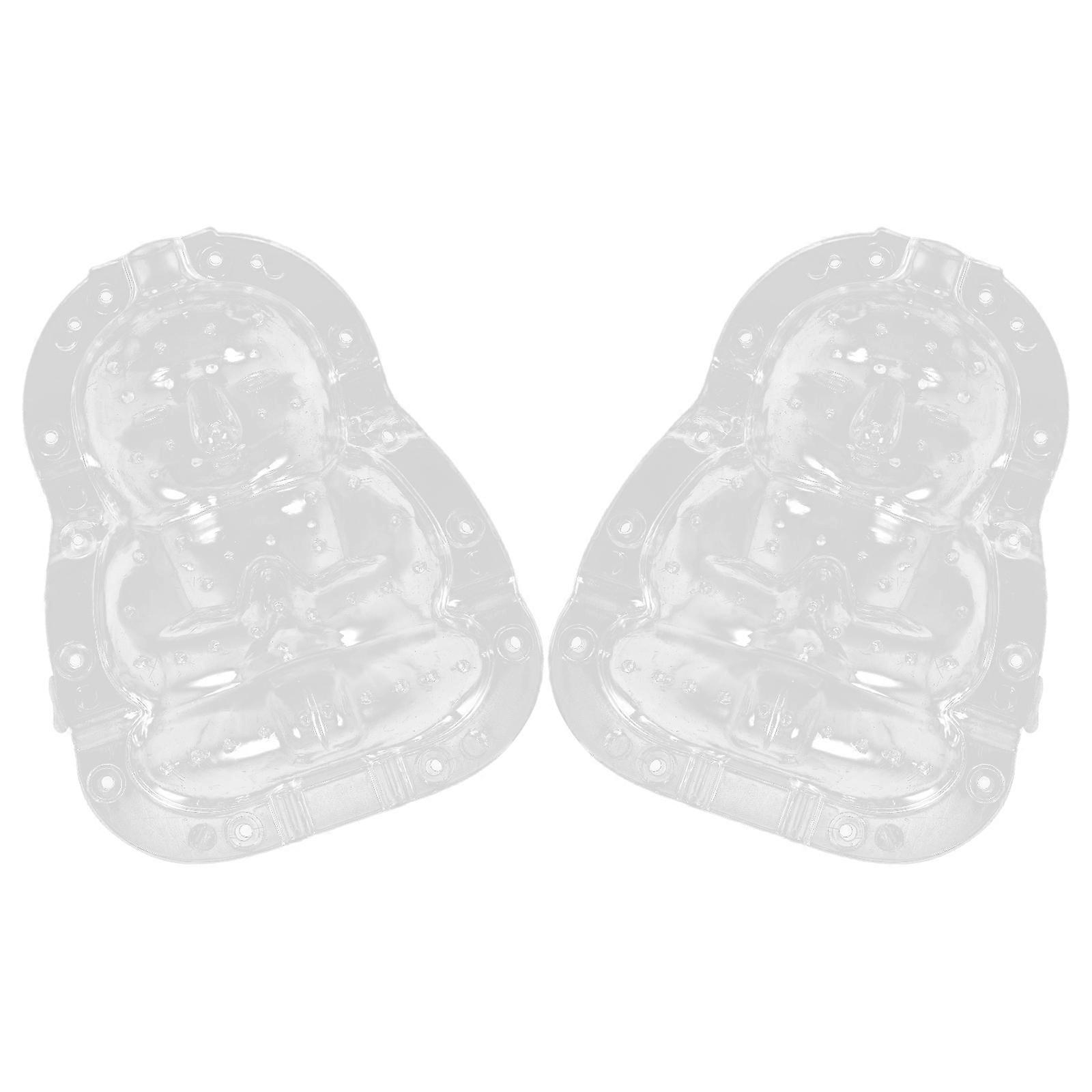 Ginseng Mold Transparent Shaping Mold Buddha Shape For Fruit And Vegetables 2Pcs