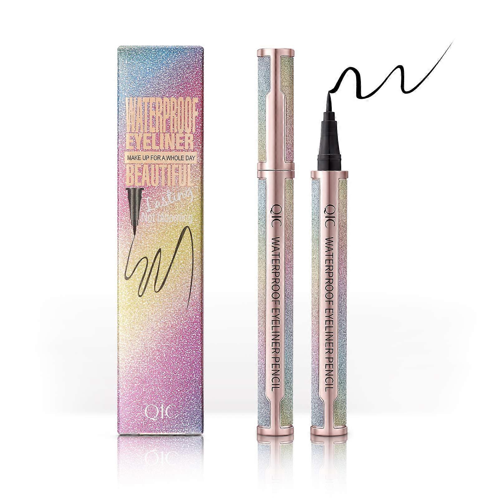 Waterproof Liquid Eyeliner Pen with Precision Micro Tip, Quick Dry Long Lasting Black