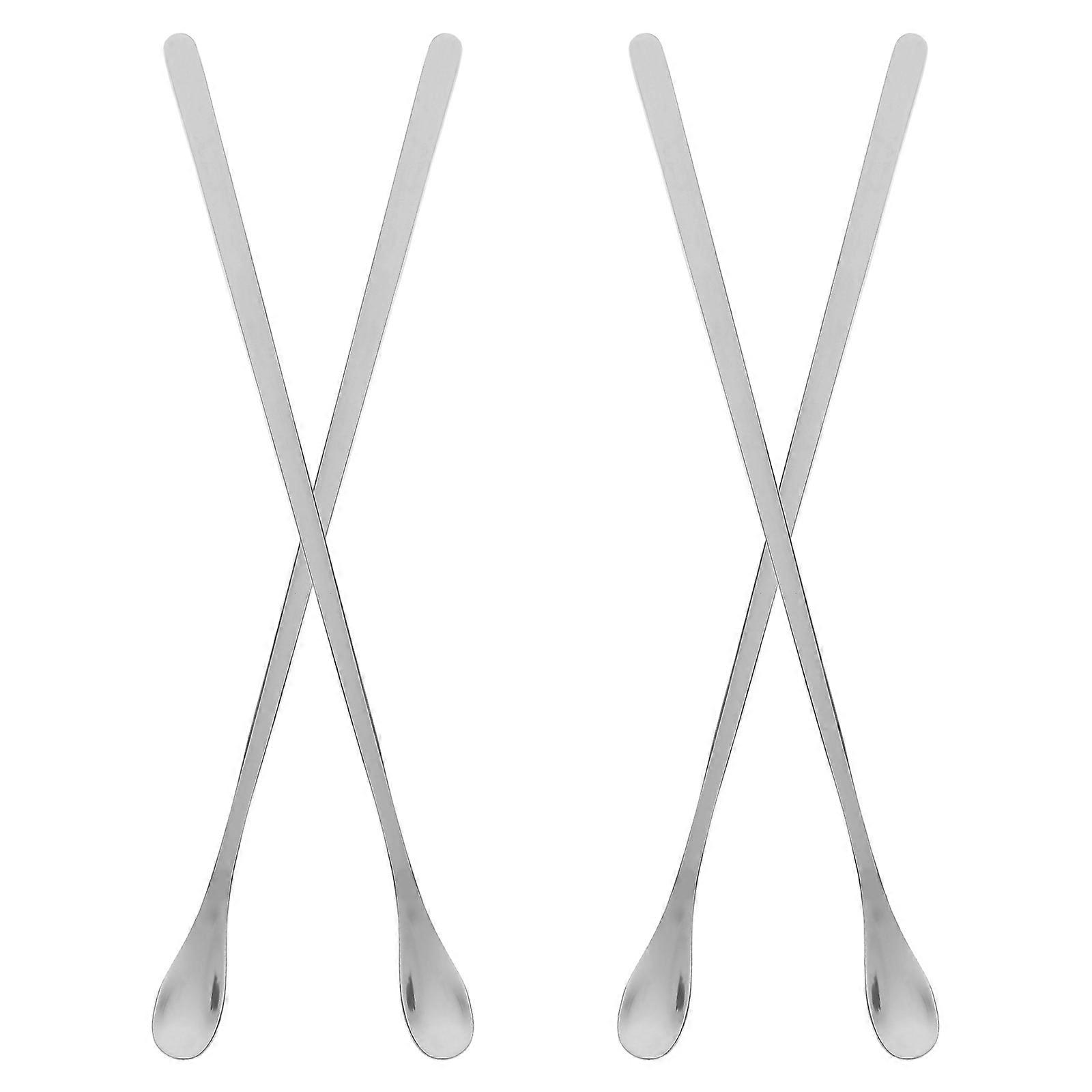 Long Handle Stainless Steel Mixing Spoon Set for Coffee 1Set