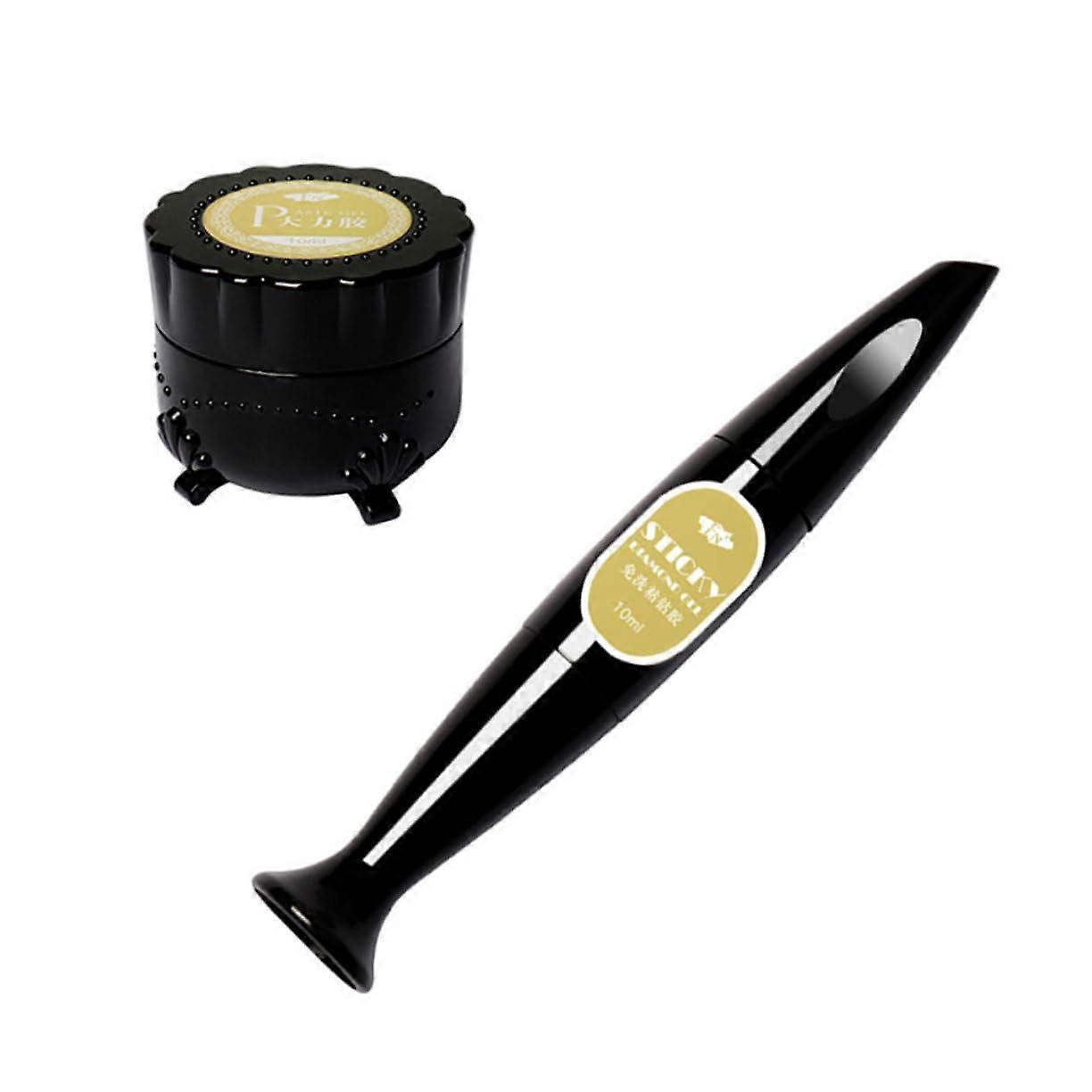 Nail Glue Extra Strength Adhesion with Precision Needle Applicator for Rhinestones and Press On Nails