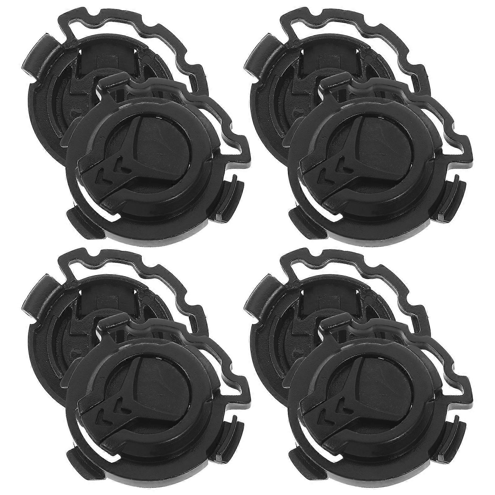 Visor Buckle for Secure Wind Shield Lock 4Pairs Black Plastic
