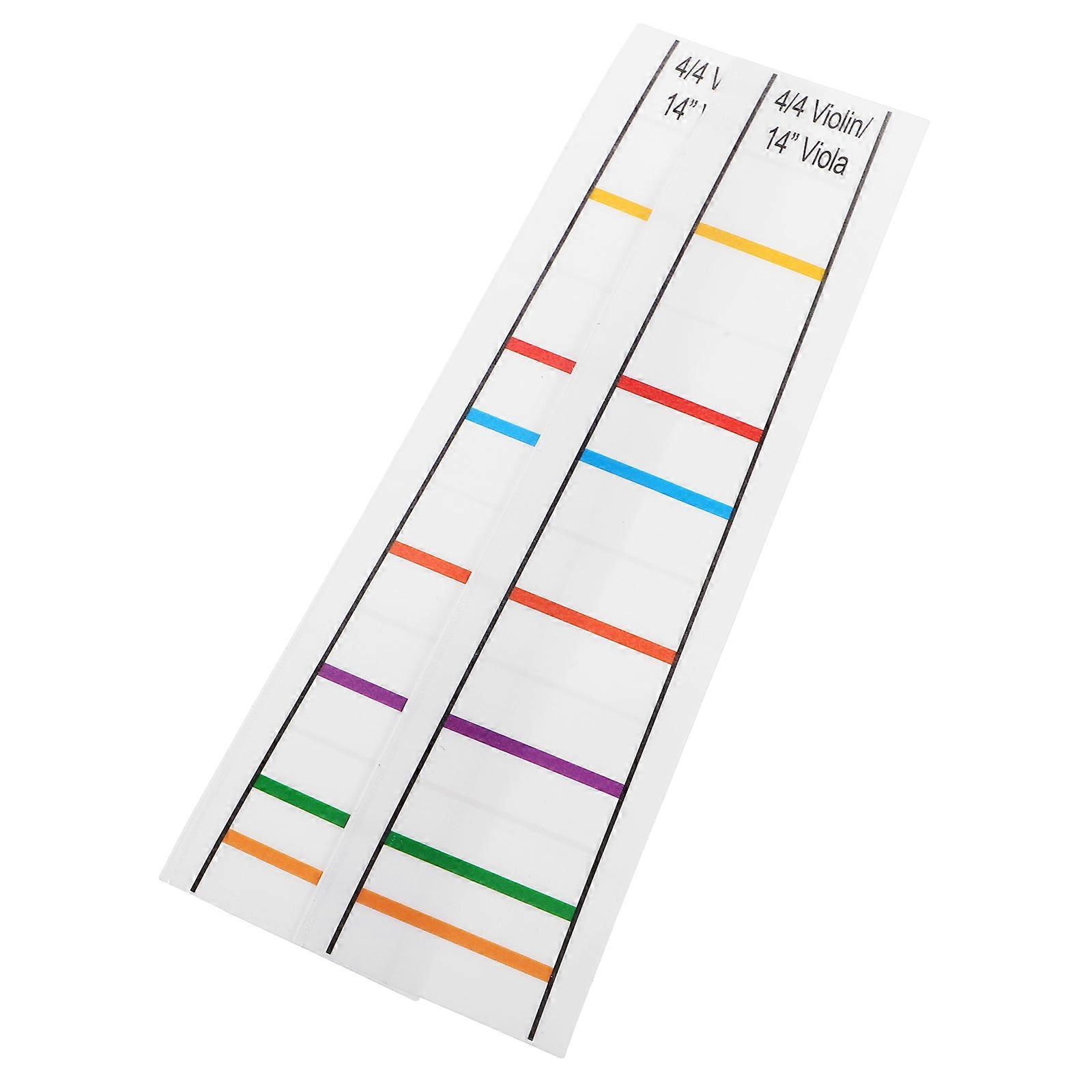 Violin Finger Placement Guide Transparent Sticker for Beginners 2Pcs