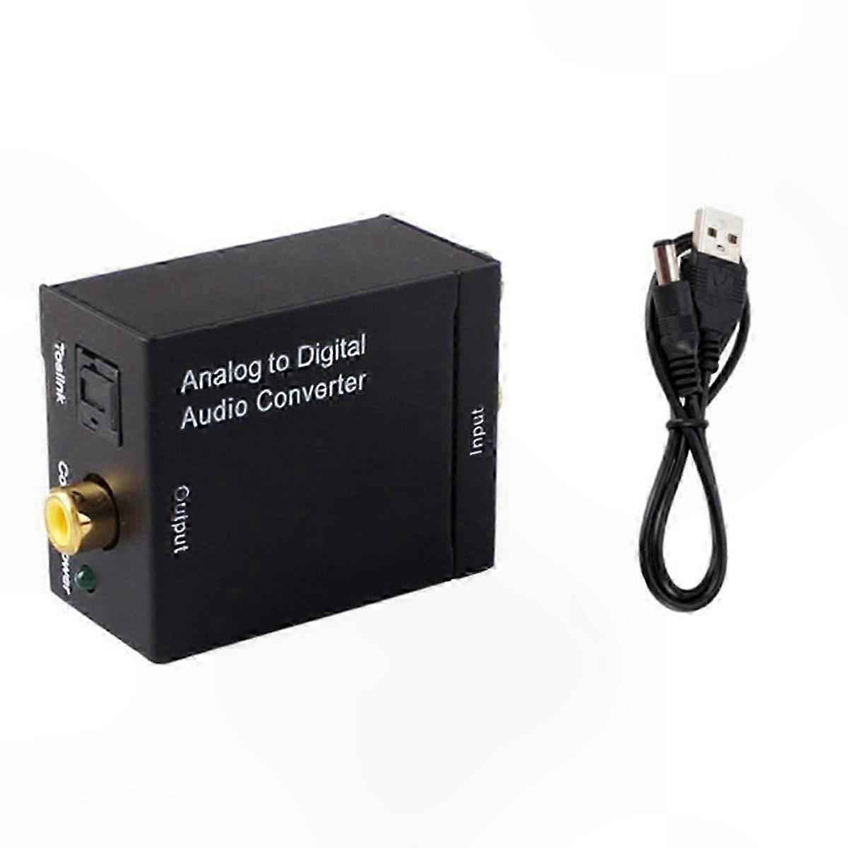 Digital o Converter with Optical Coaxial RCA Toslink Decoder Adapter for SPDIF Signals