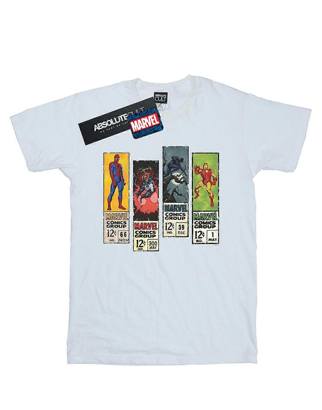 마블 여성용 만화 스트립 보이프렌드 핏 티셔츠