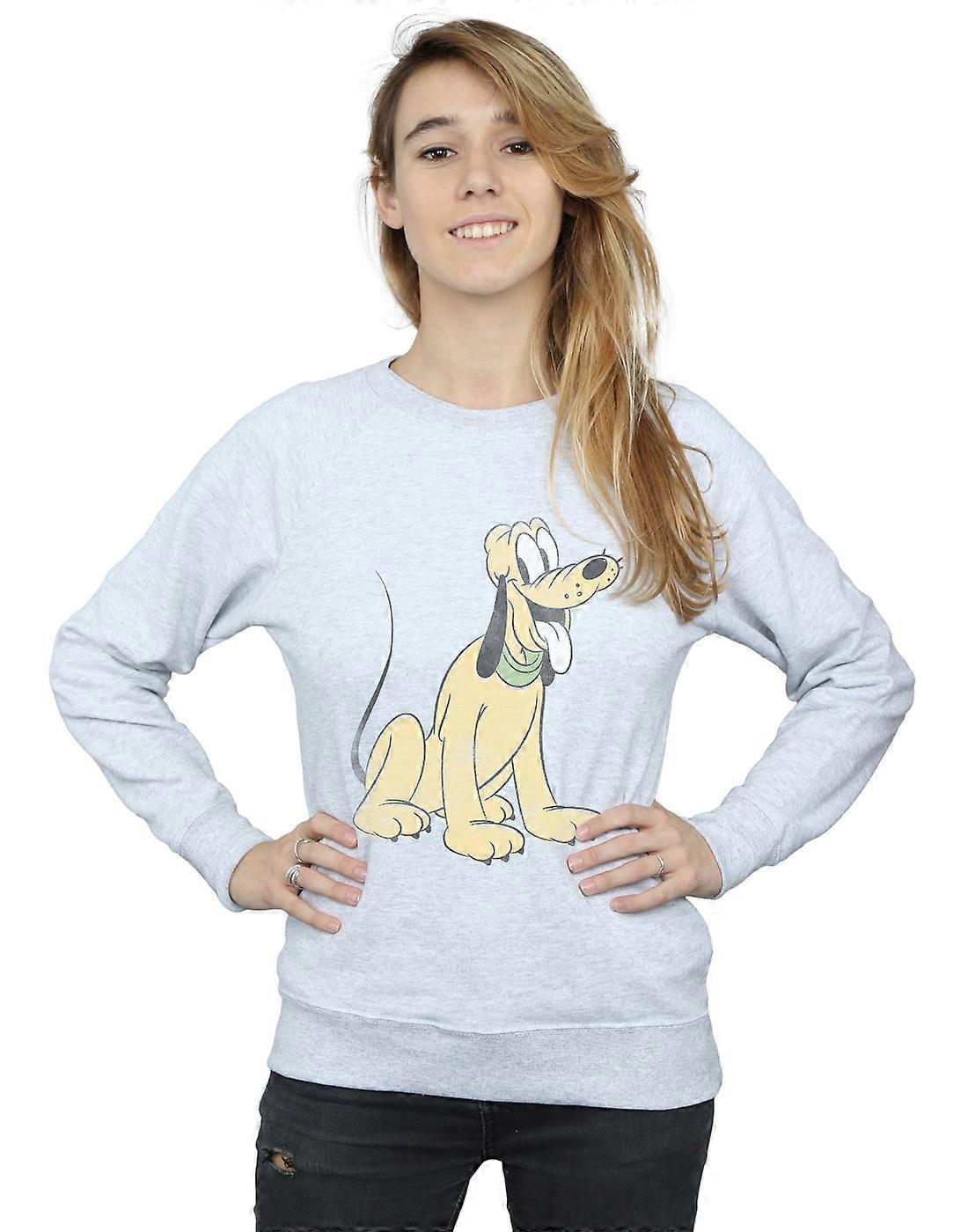 Pluto Disney feminino sentado moletom