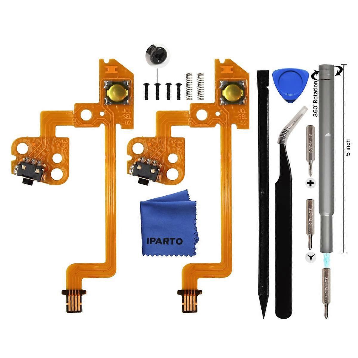 L Button Ribbon Flex Cable  Kit with Tools Screws Springs for Nintendo Switch JoyCon