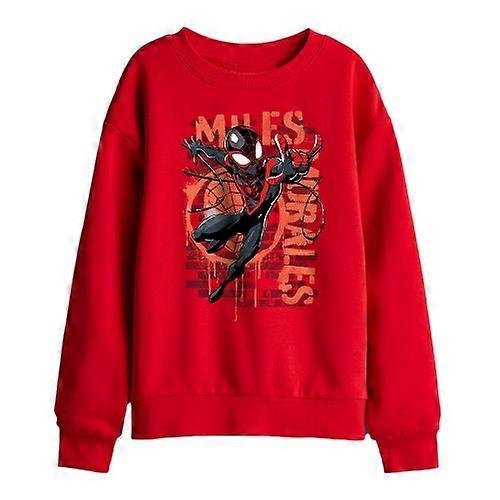 Spider-Man Childrens/Kids Miles Morales Spray Sweatshirt