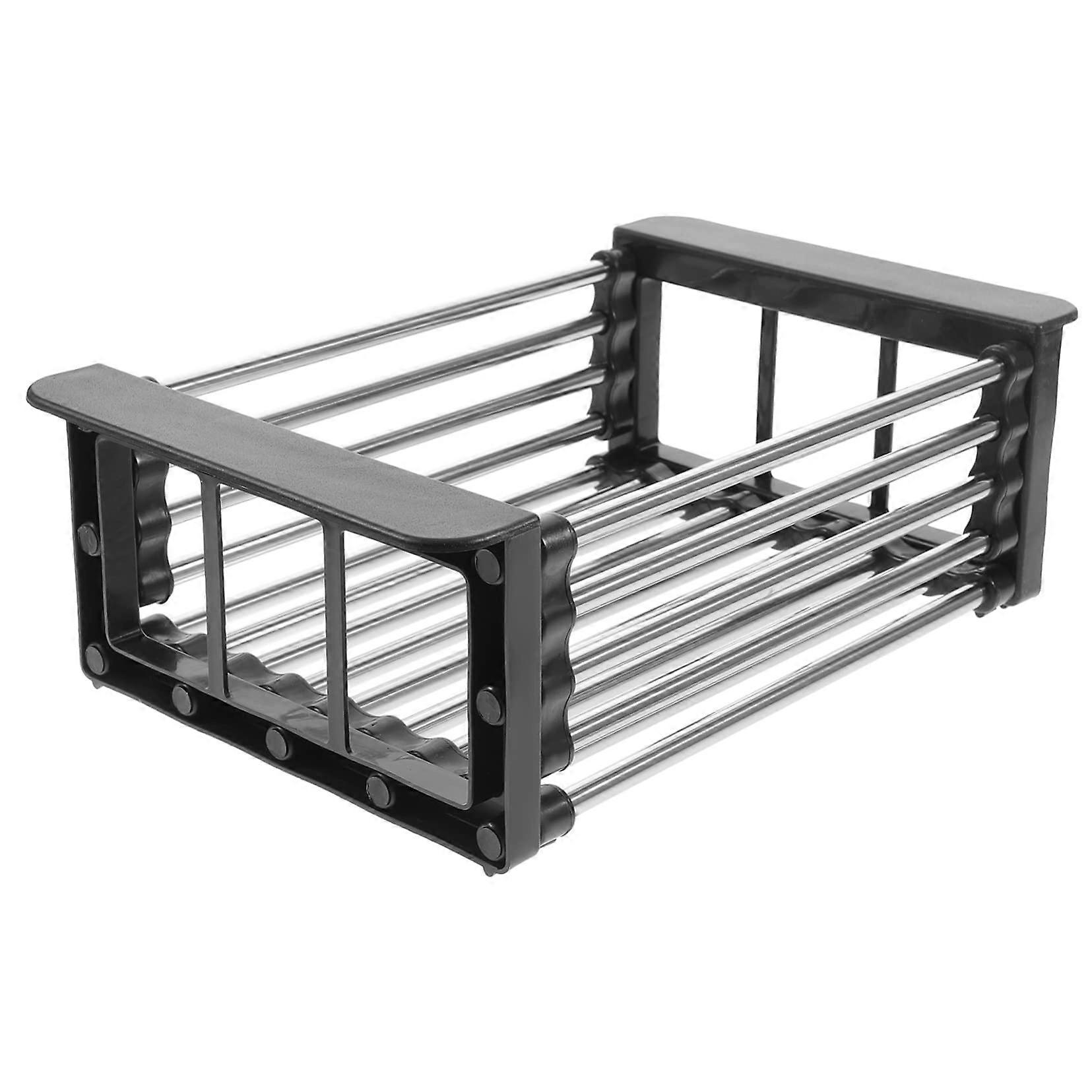 Expandable Sink Rack Adjustable Stainless Steel Over Sink Dish Drying Rack for Small Spaces