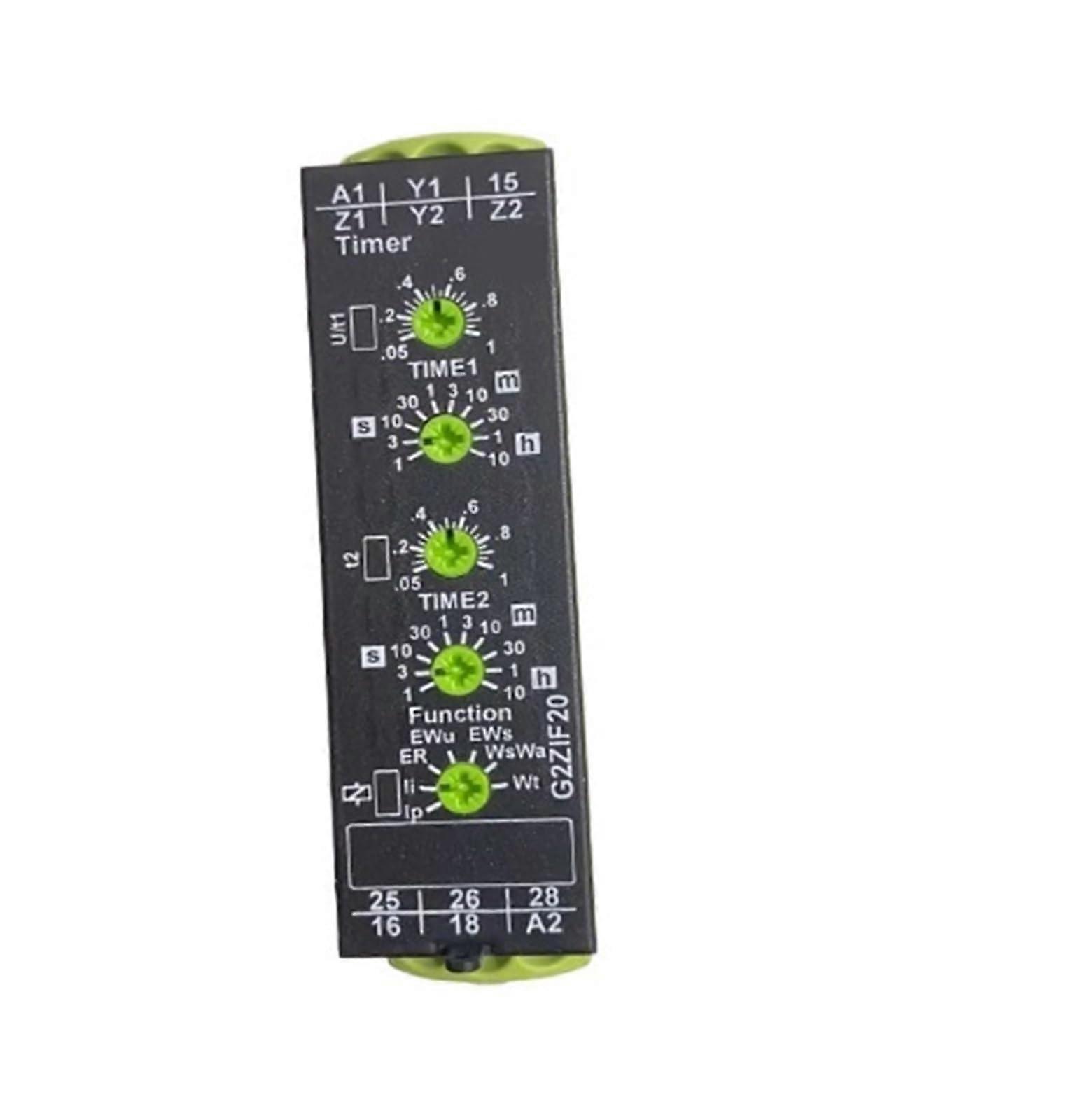 Time Relay Timer G2ZIF20 24240V AC/DC Multi Mode Delay for Industrial Motor Control Protection