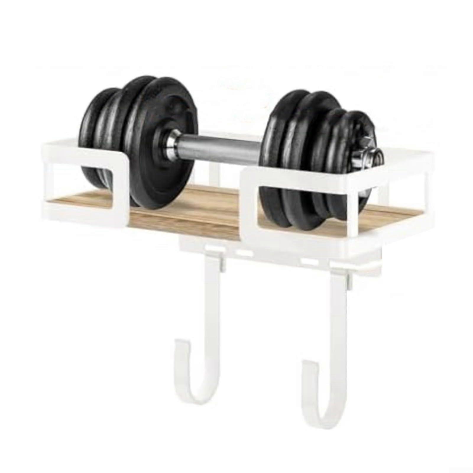 Ironing Board Holder with Hooks and Basket, Adjustable Wall Mounted Rack for Laundry Room