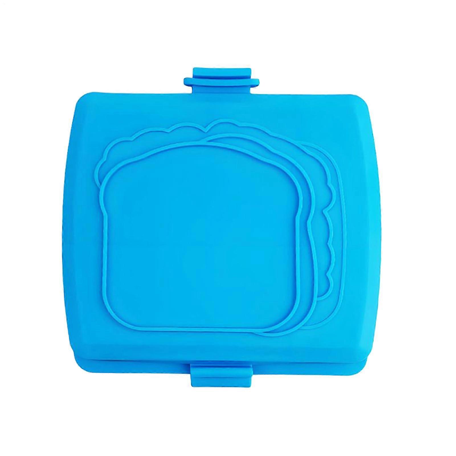 Grilled Cheese Maker Sandwich Toaster with HeatResistant 3D DoubleSided Grilling, Blue