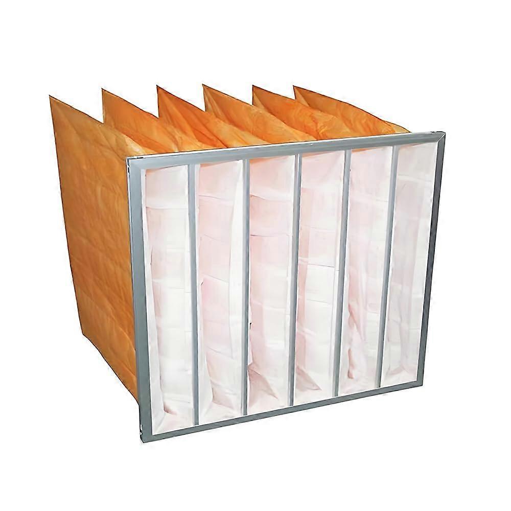 HVAC Pocket Filter MERV 9 Extended Surface Design with Durable Steel Frame 24x24x2 Prefilter