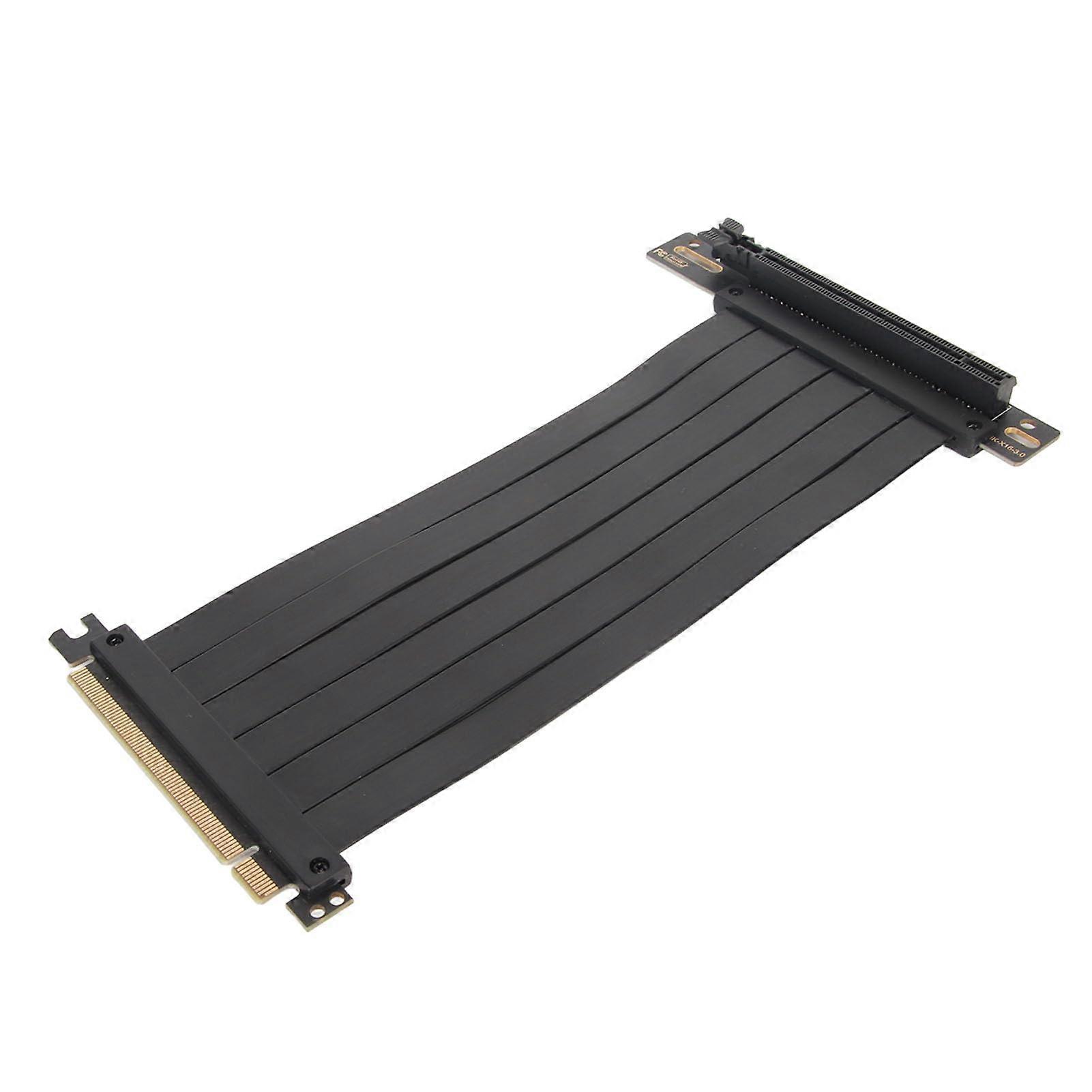PCIe Riser Cable 40cm PCIe 3.0 x16 Extension for GPU Stable Signal Transmission Wide Compatibility