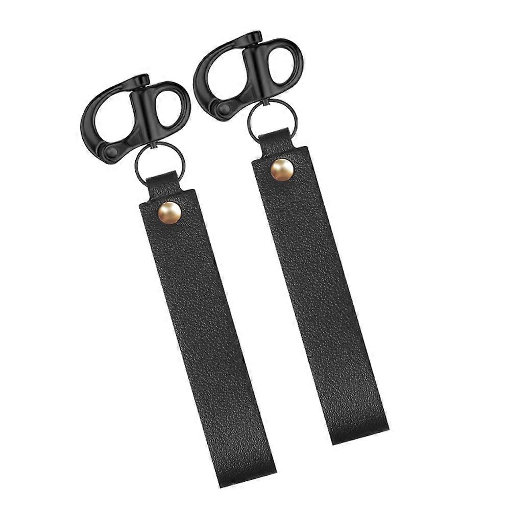 2Pcs Mask Quick Release Shackle with Leather Handle for Firefighter