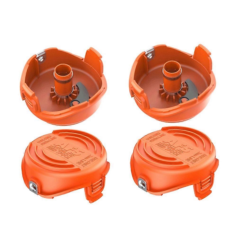 4Pcs Suitable for BLACK+DECKER Mower Accessories A6486/90583594 Replacement Spool Cover