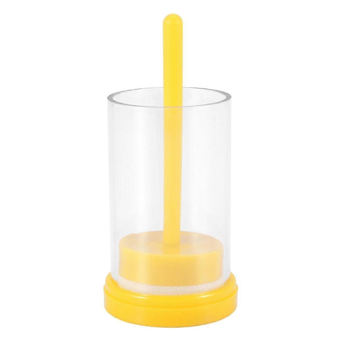 Plastic Queen Bee Marking Cage Marker Bottle W/ Plunger Beekeeping