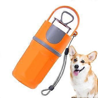 Hundbajsskopa med påsdispenser, läckagesäker luktförsegling, kontaktlös avfallsplockare för alla raser Orange1