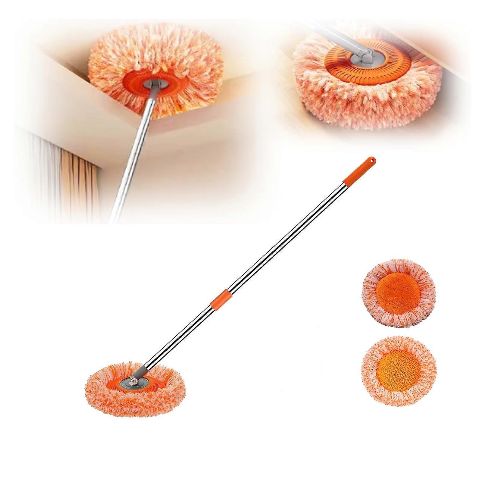 Replacement Mop Heads 59.06 Inch Microfiber Spin Mop Refills for Floor Wall Window Cleaning 2 Pack