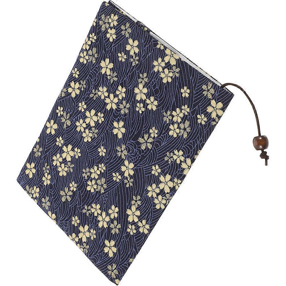 Navy Cloth Book Cover Protective Book Sleeve for 5Pcs Student Use