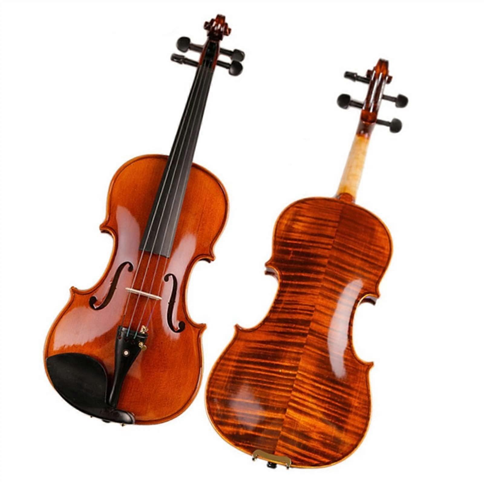 4/4 Student Violin Full Size Handmade Maple with Case Bow and Shoulder Rest