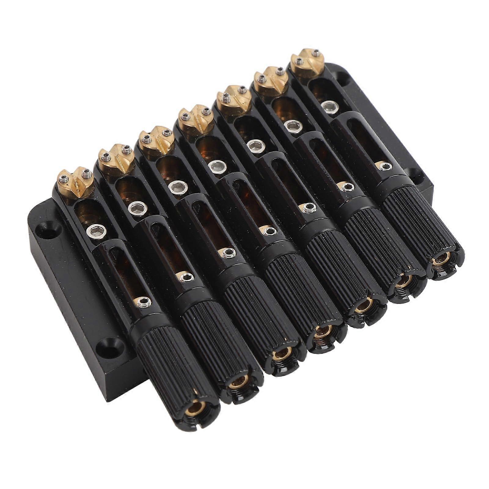 7 String Headless Guitar Bridge Tremolo System, Metal Tailpiece and String Lock, GA1127 Replacement