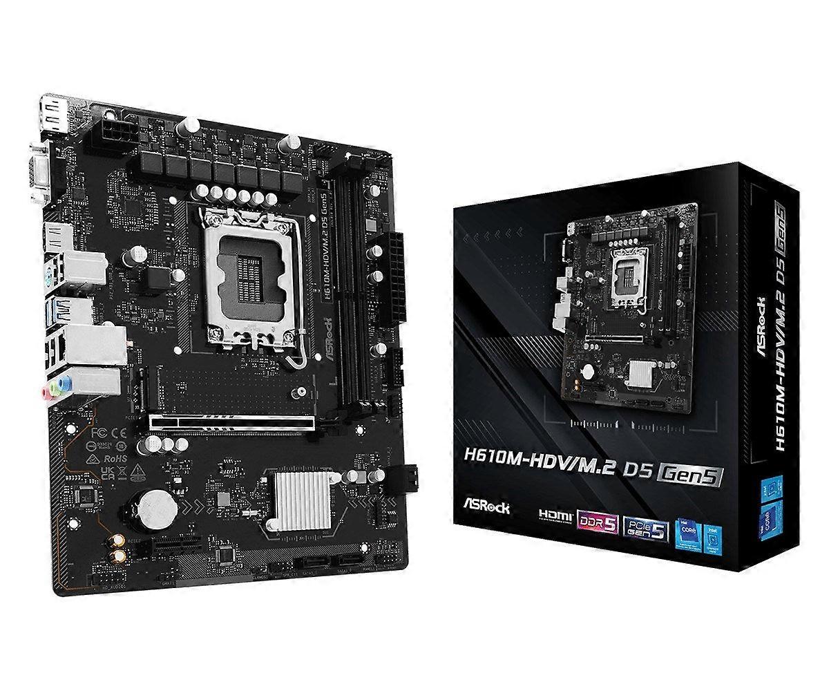 Placa base Asrock H610m-hdv/m.2 D5 Gen5