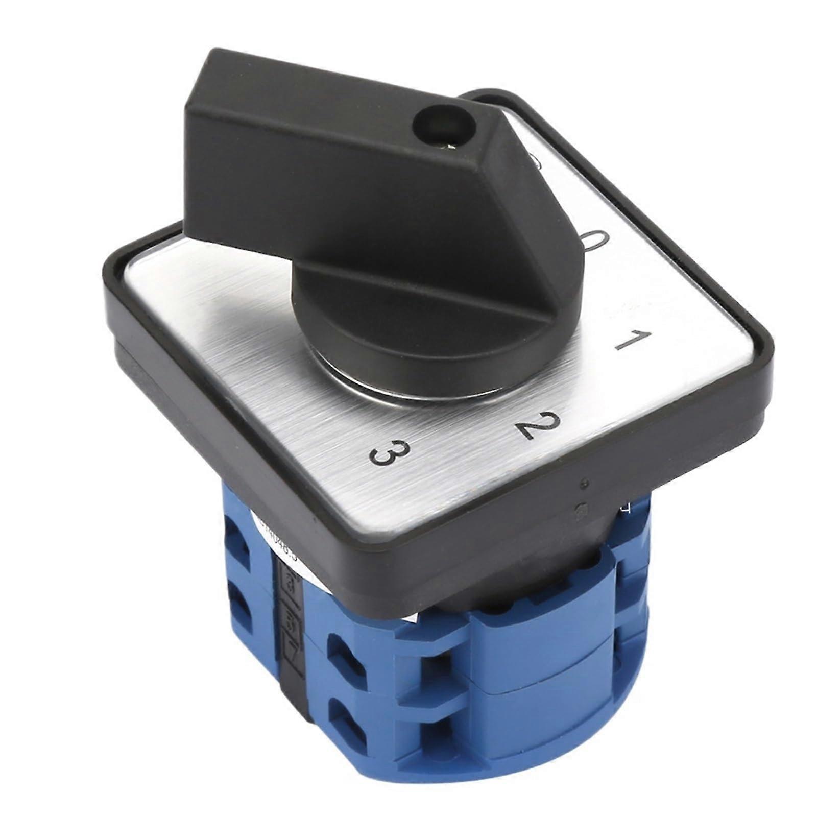 Rotary Changeover Switch with Clear OnOff Control, Universal Panel Mount Selector for Easy Installation