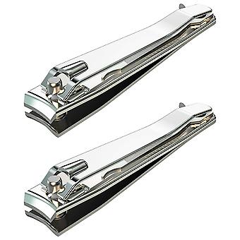 2 stks roestvrij staal nagel clippers, professionele vingernagel clipper ...