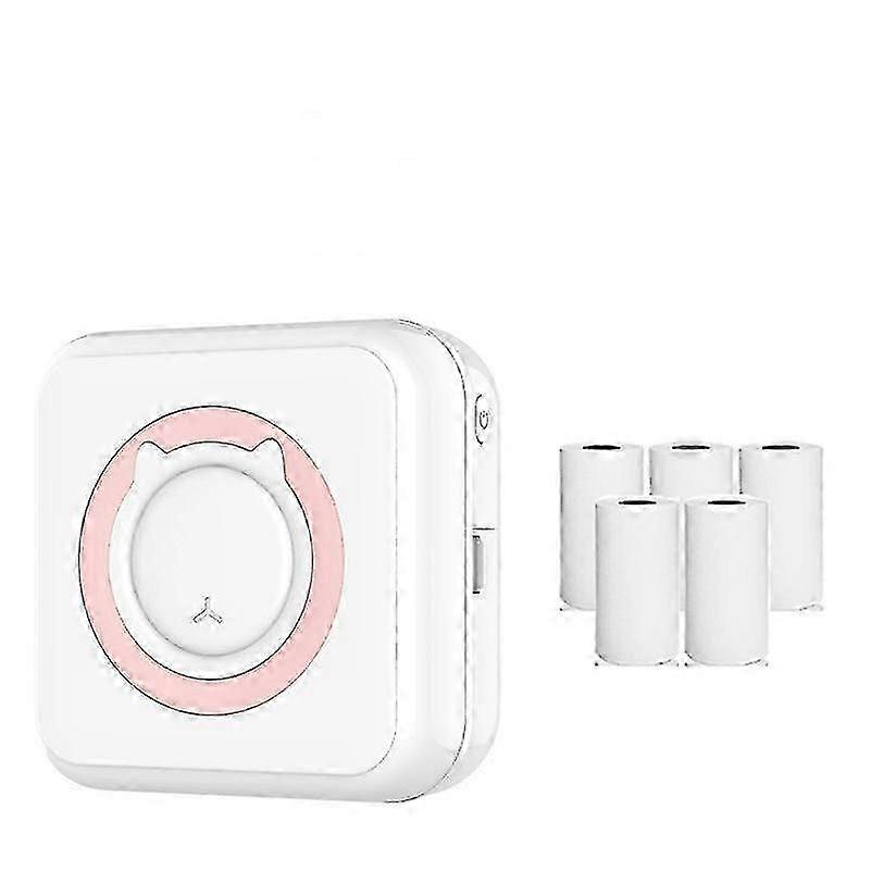Bluetooth Wireless Portable Mobile Printer Machine Thermal Printer For Notes, Memo, Photo Pink