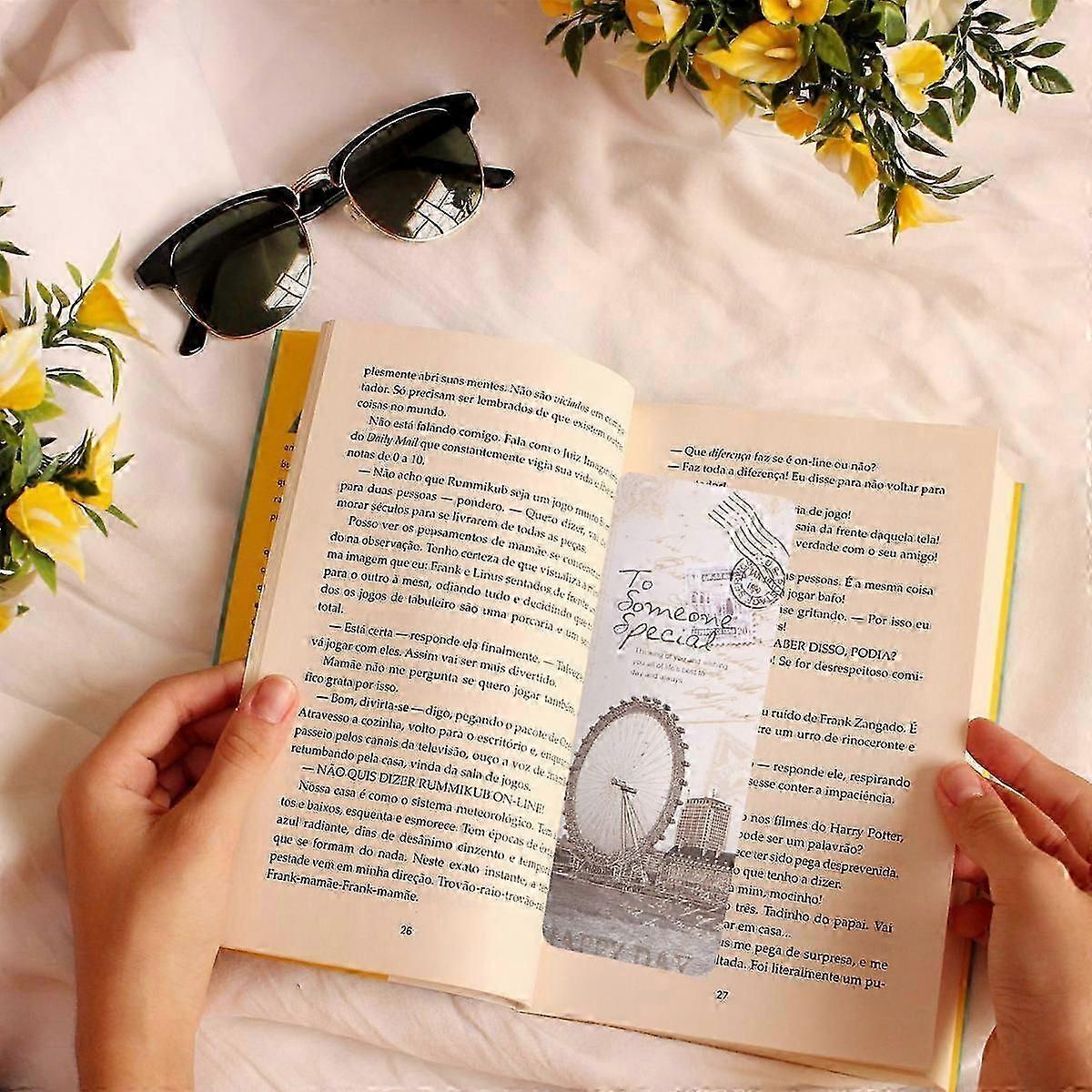 Creative Paper Bookmark Retro Iron Tower Pattern for Book Use 90Pcs Set