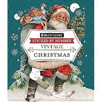 Juegos Mentales - Pegatina por Número - Vintage: Navidad