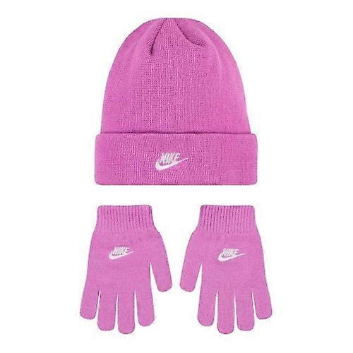 Conjunto de gorro e luvas Nike infantil com logo